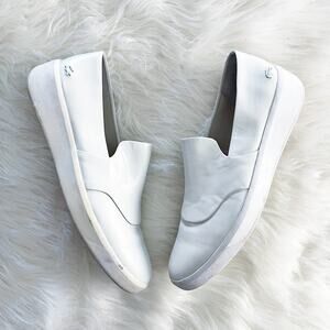 Lacoste Rochelle White Leather Slip On Sneaker